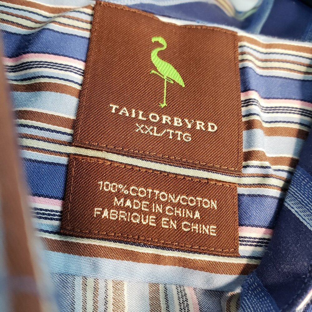 TAILORBYRD MULTICOLOR LONGSLEEVE MEN SHIRT BUTTONUP 100% COTTON MEN SHIRT